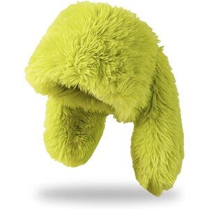 Y2K Fuzzy Bunny Hat for Women Girls Cute Furry Beanie with Long Rabbit Ears